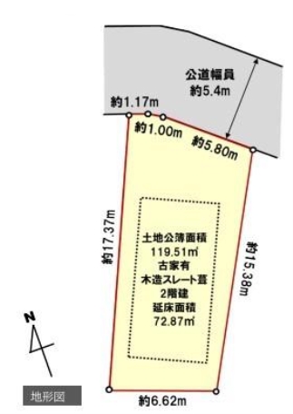 厚木市長谷　売地　建築条件なし