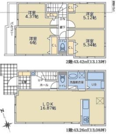 大和市深見　新築分譲Ｂ号棟